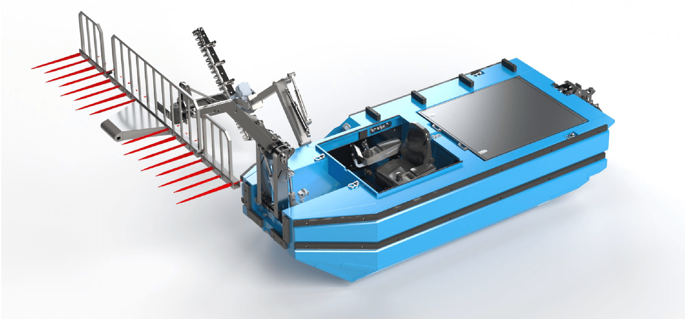Raptor maaiboot in actie